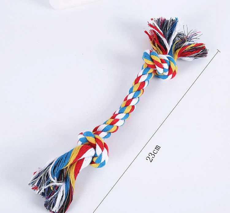 Pet Dog Puppy Chew Rope Knot Toys Clean Teeth Durable Braided Bone Rope Pet Molar Toy Pet Supplies