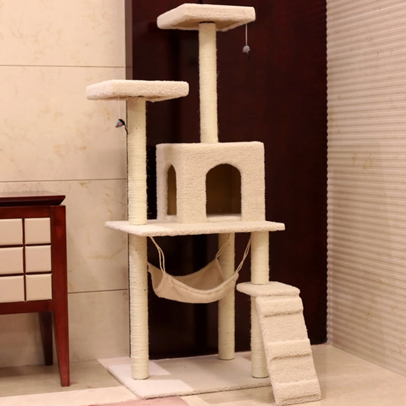 Wholesale Pet Toys Cat Scratcher Post Plush Cat Climbing Tree Toy